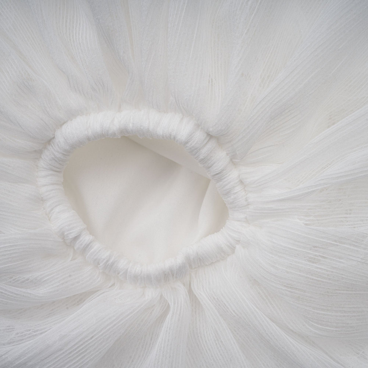Hortense white floral-appliqué pleated tulle mini dress