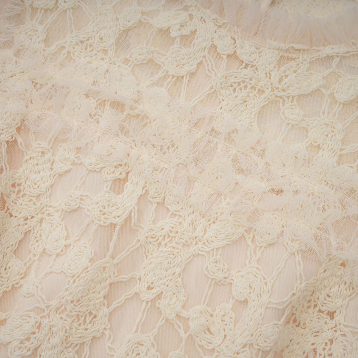 Capucine floral-embroidered layered tulle maxi dress