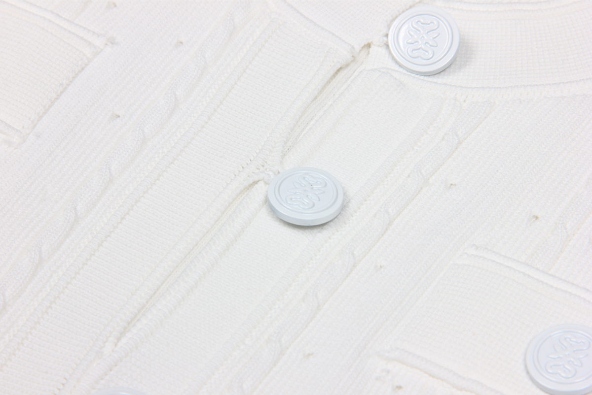 SANDRO GISELLE CREPE LONG SLEEVE MIDI DRESS - WHITE