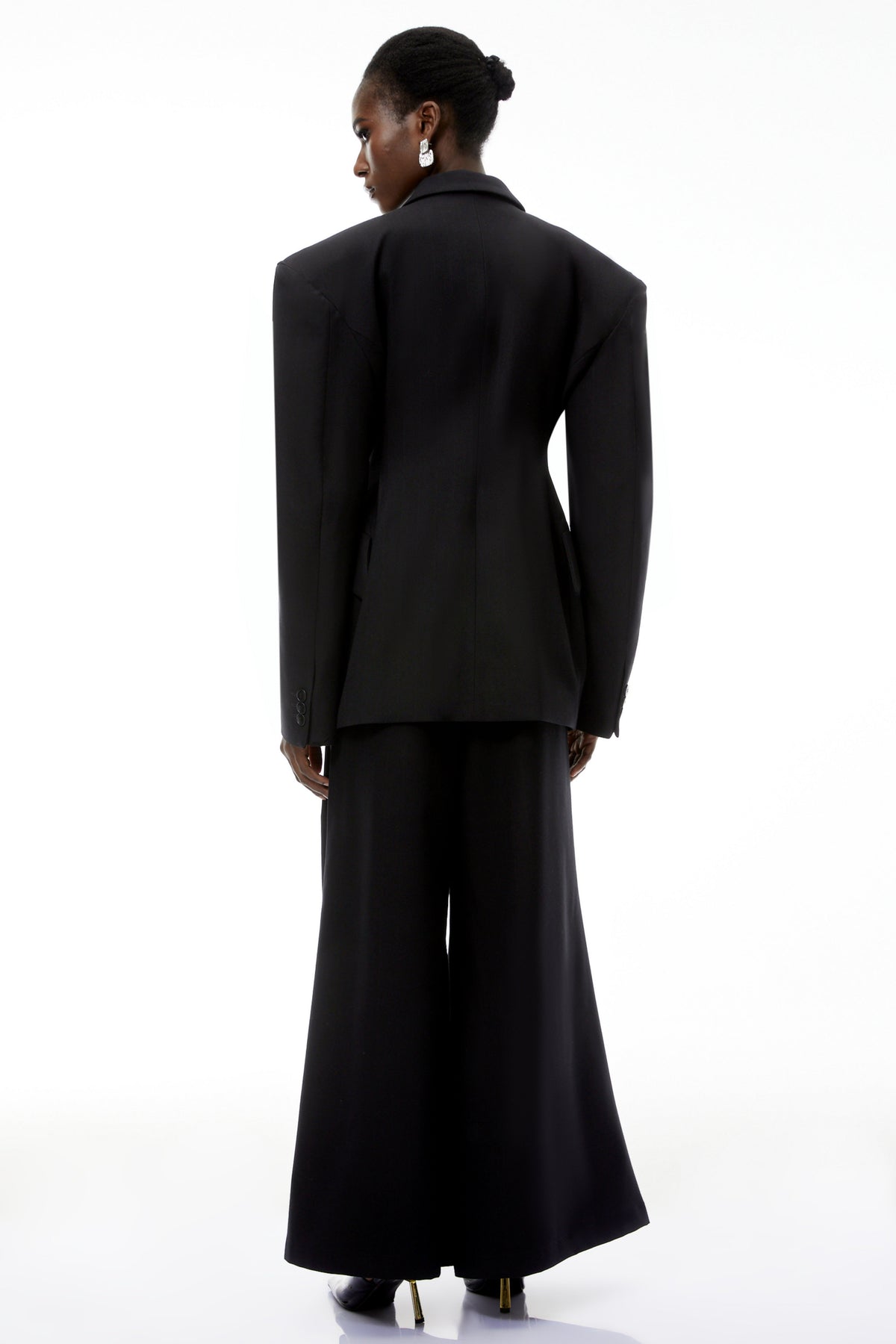 Faith Black Double-Breasted Blazer & Trouser Set