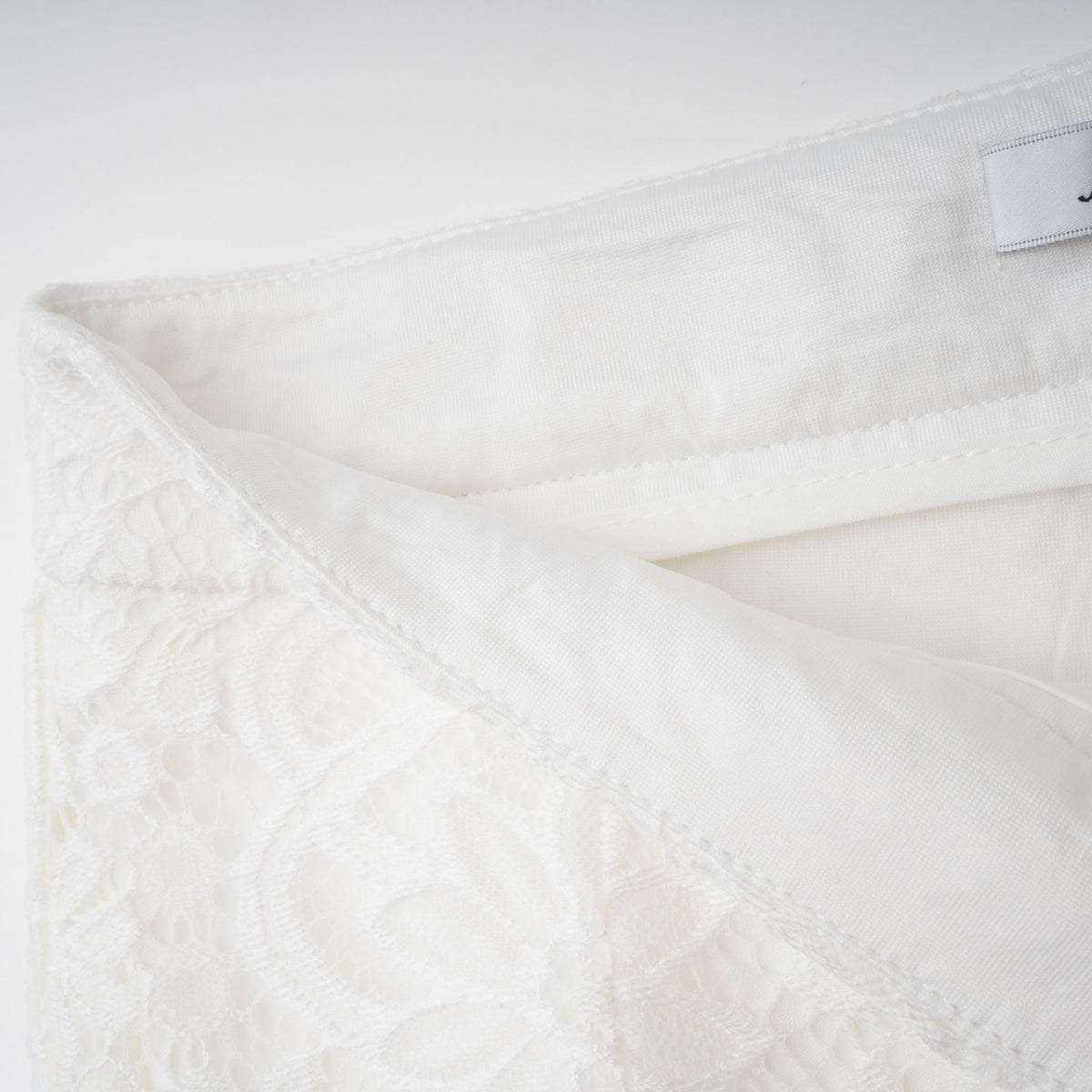 Loana White Floral Lace Top & Trousers Set