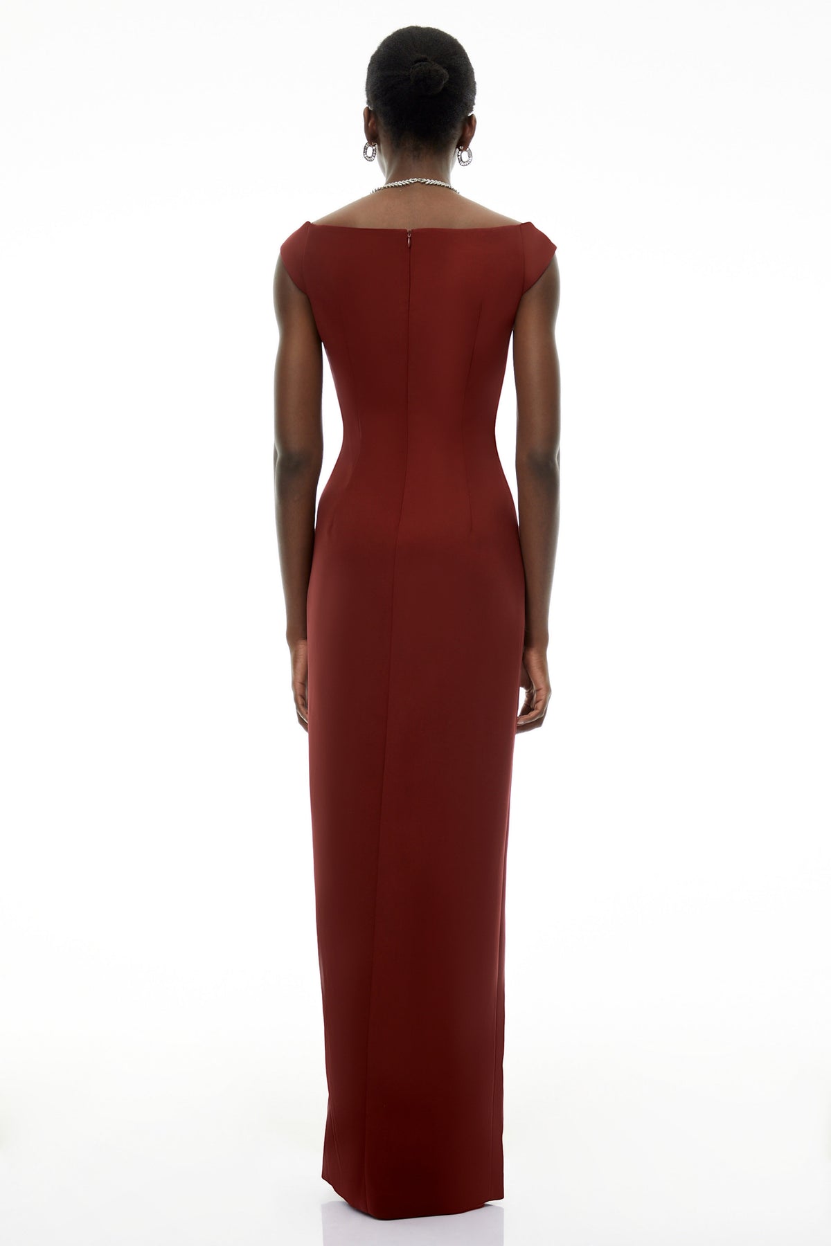 Luna Red Sleeveless Bodycon Maxi Dress