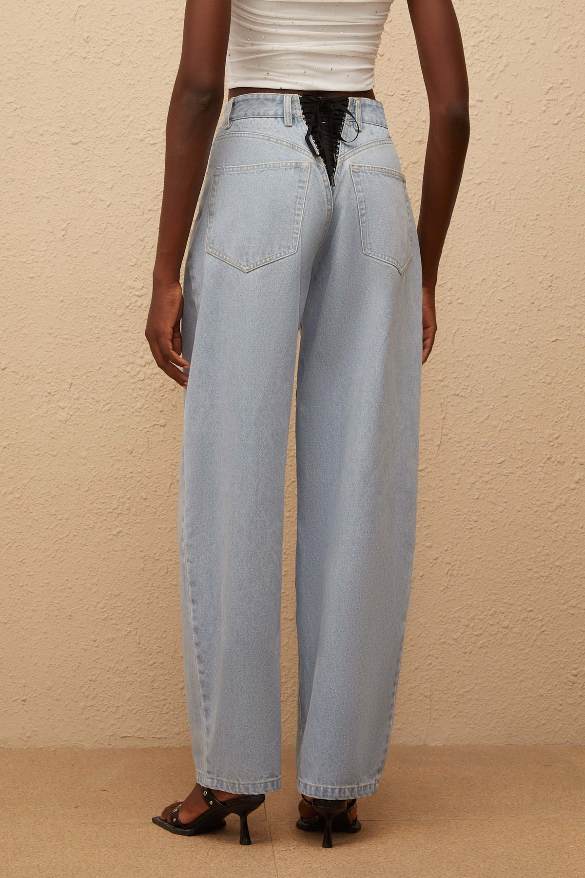 Alix Light Blue Deinm Wide Leg Jeans
