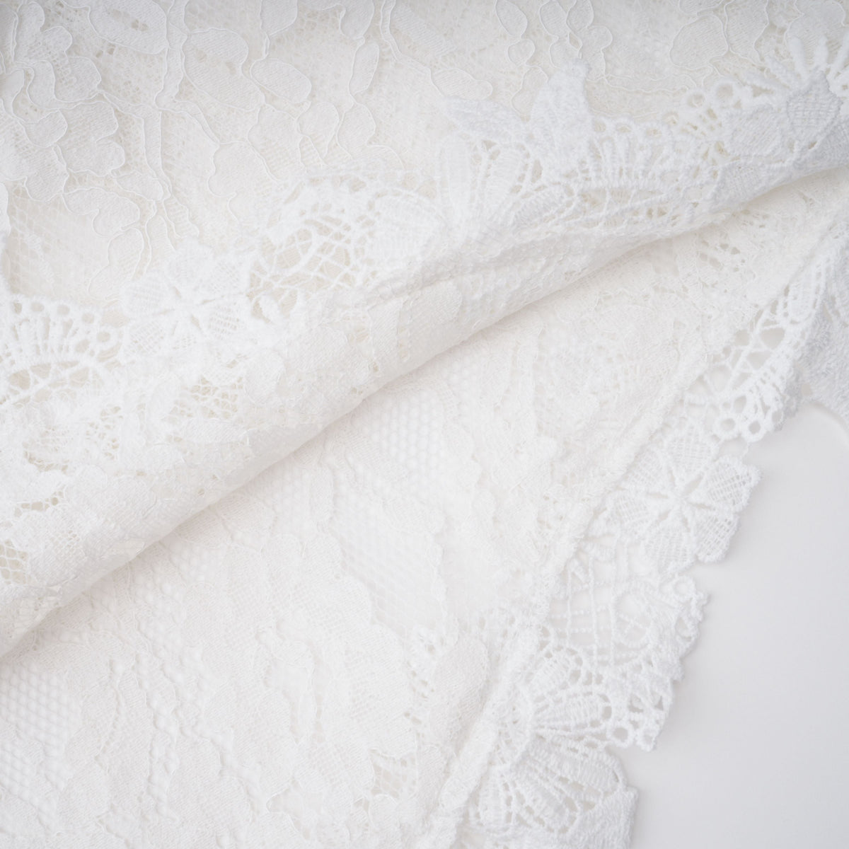 Mandana White Lace Mini Dress with Cape