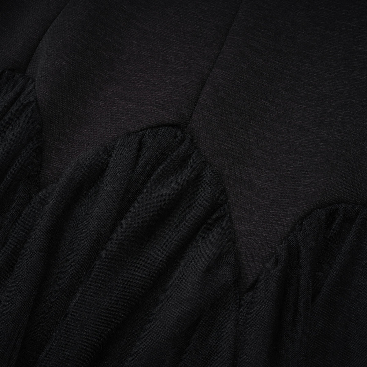 Ofra Black Pearl Pleated Midi Dress