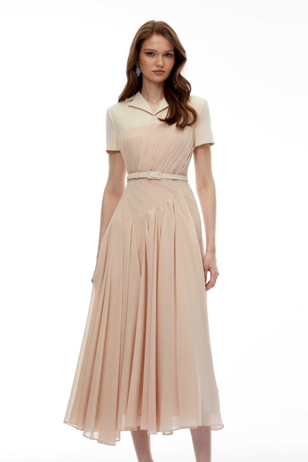 Olivia Neutral Blazer Maxi Dress