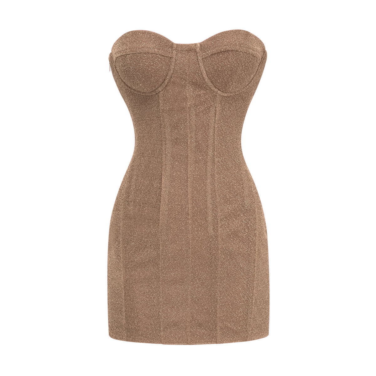 Orabelle Bronze Brilliance Drop Shiny Dress (Final Sale)