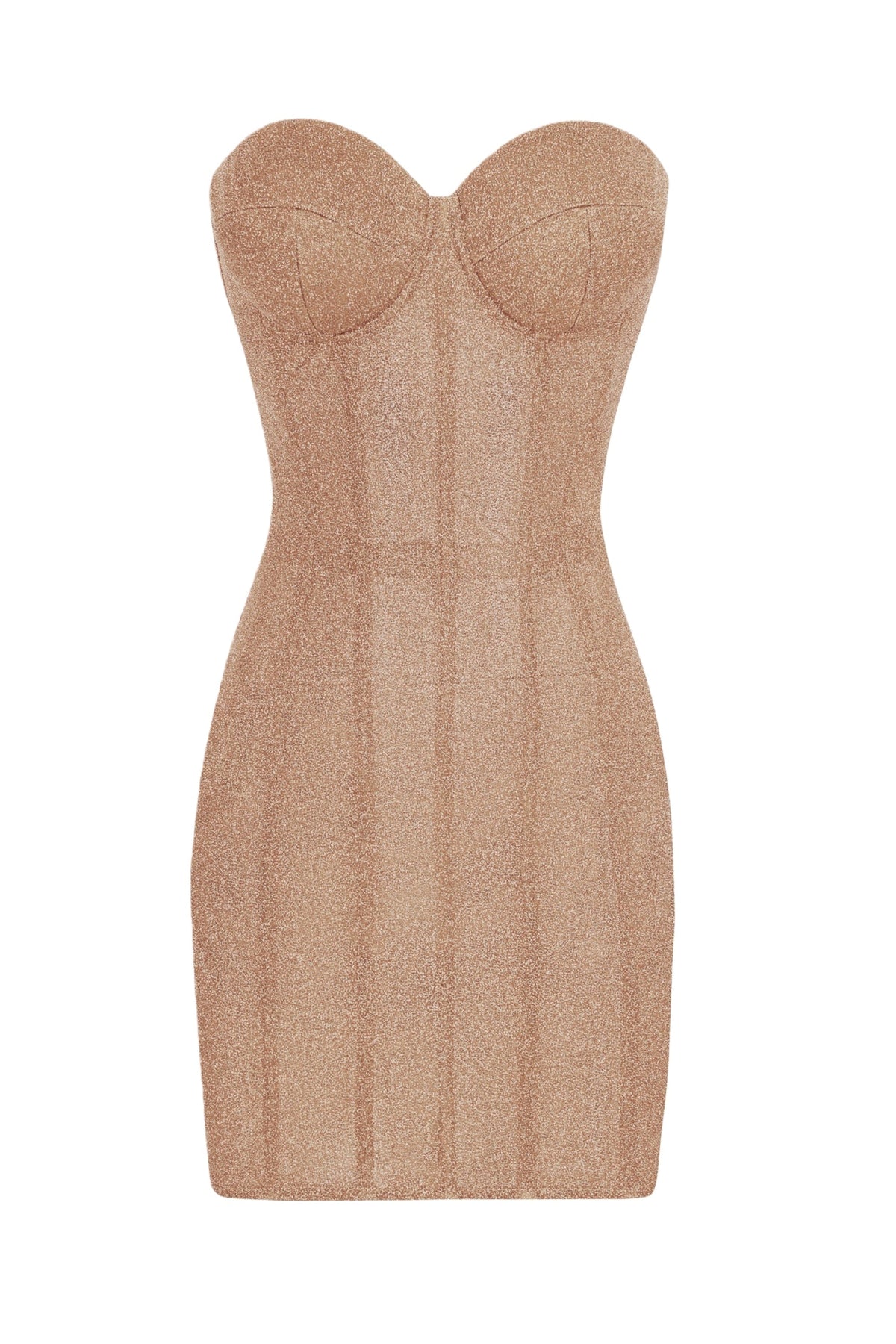 Orabelle Bronze Brilliance Drop Shiny Dress