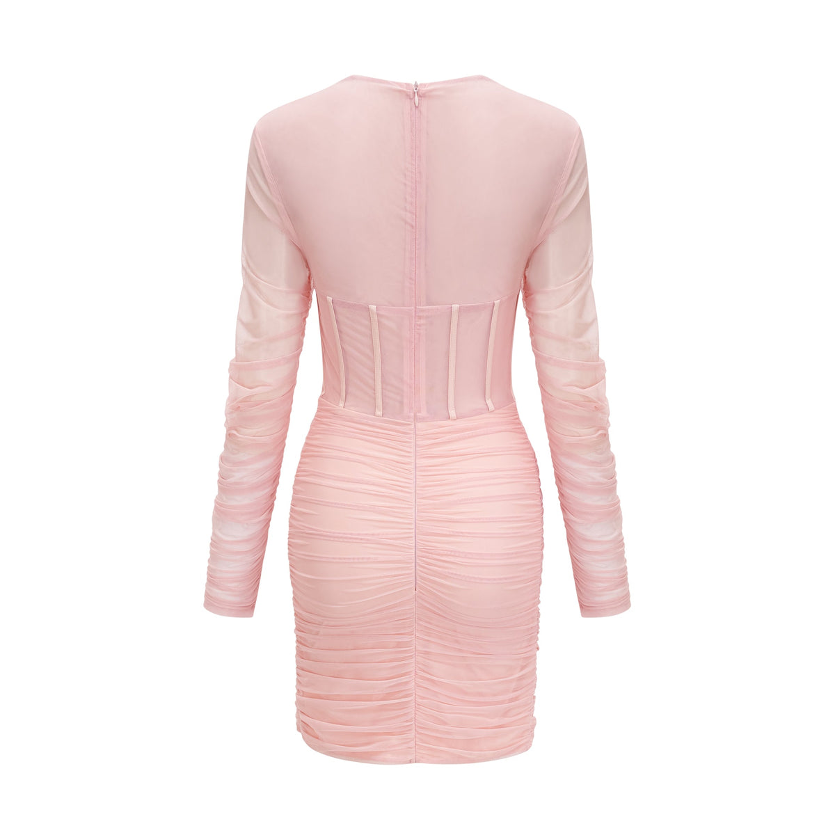Marie long-sleeved mesh dress