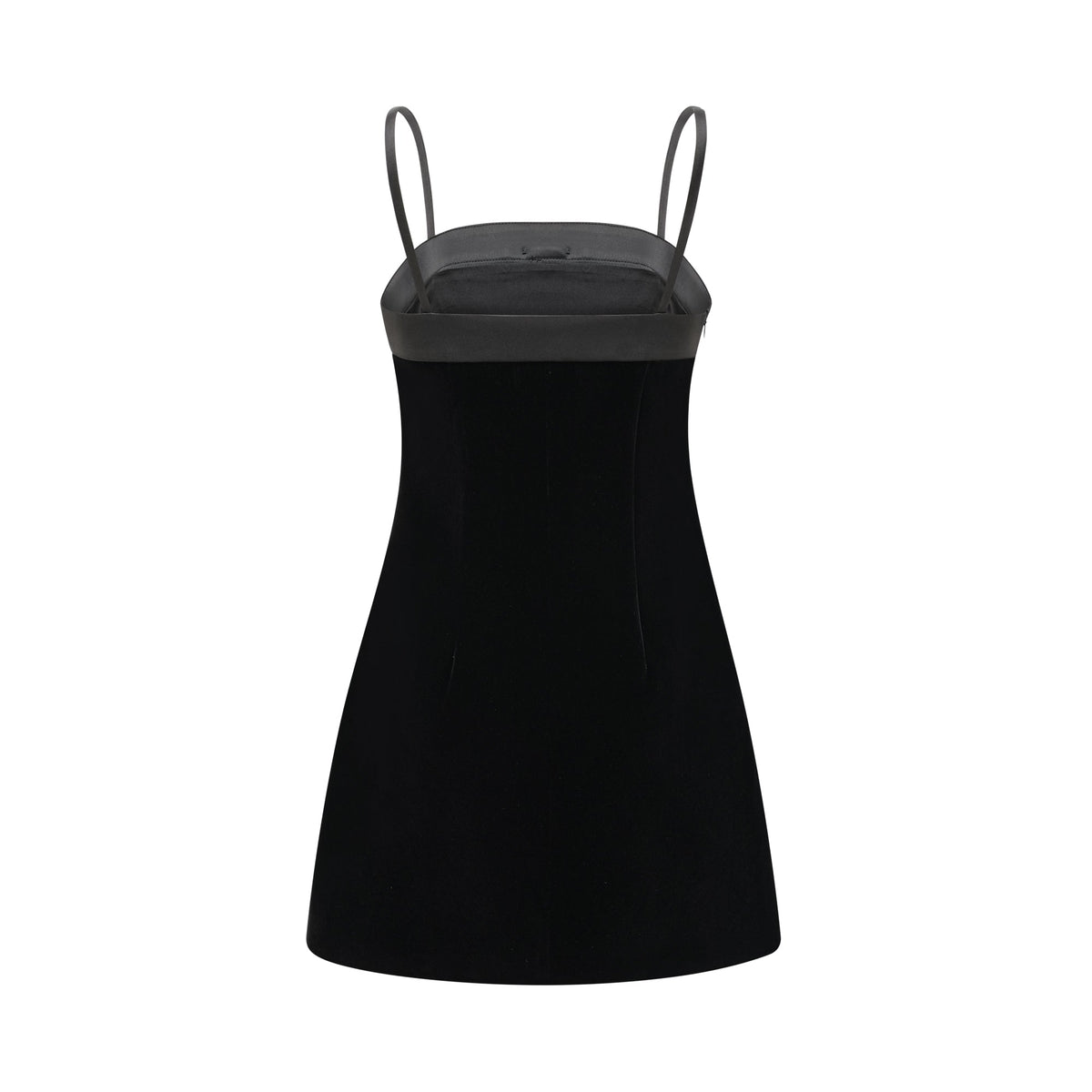 Reeva bow-embellished velvet mini dress