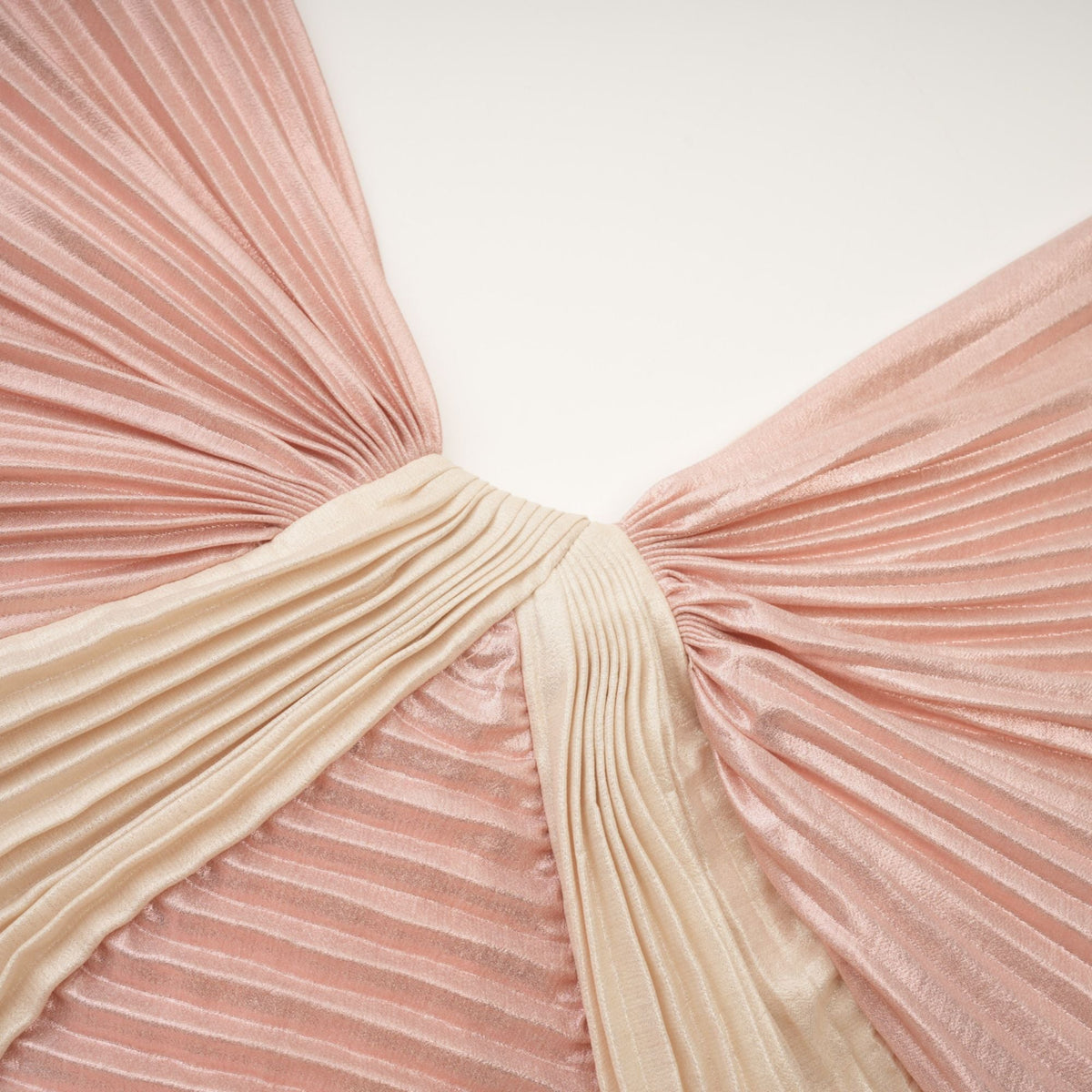 Shiema high-shine pleated dress