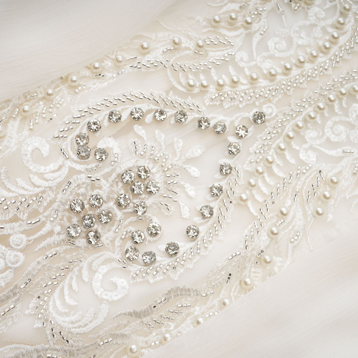 Mirage lace-detail embellished dress (Final Sale-US Only)