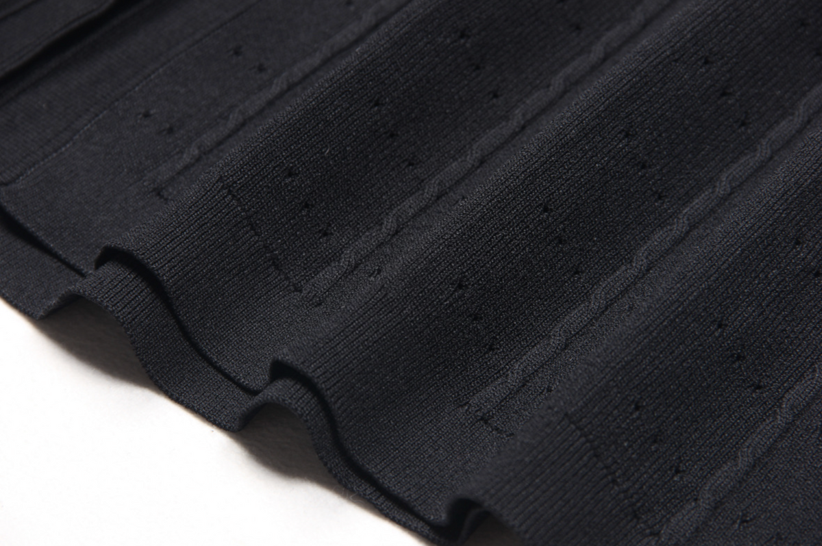 MADDY PARIS GISELLE CREPE MIDI DRESS - BLACK