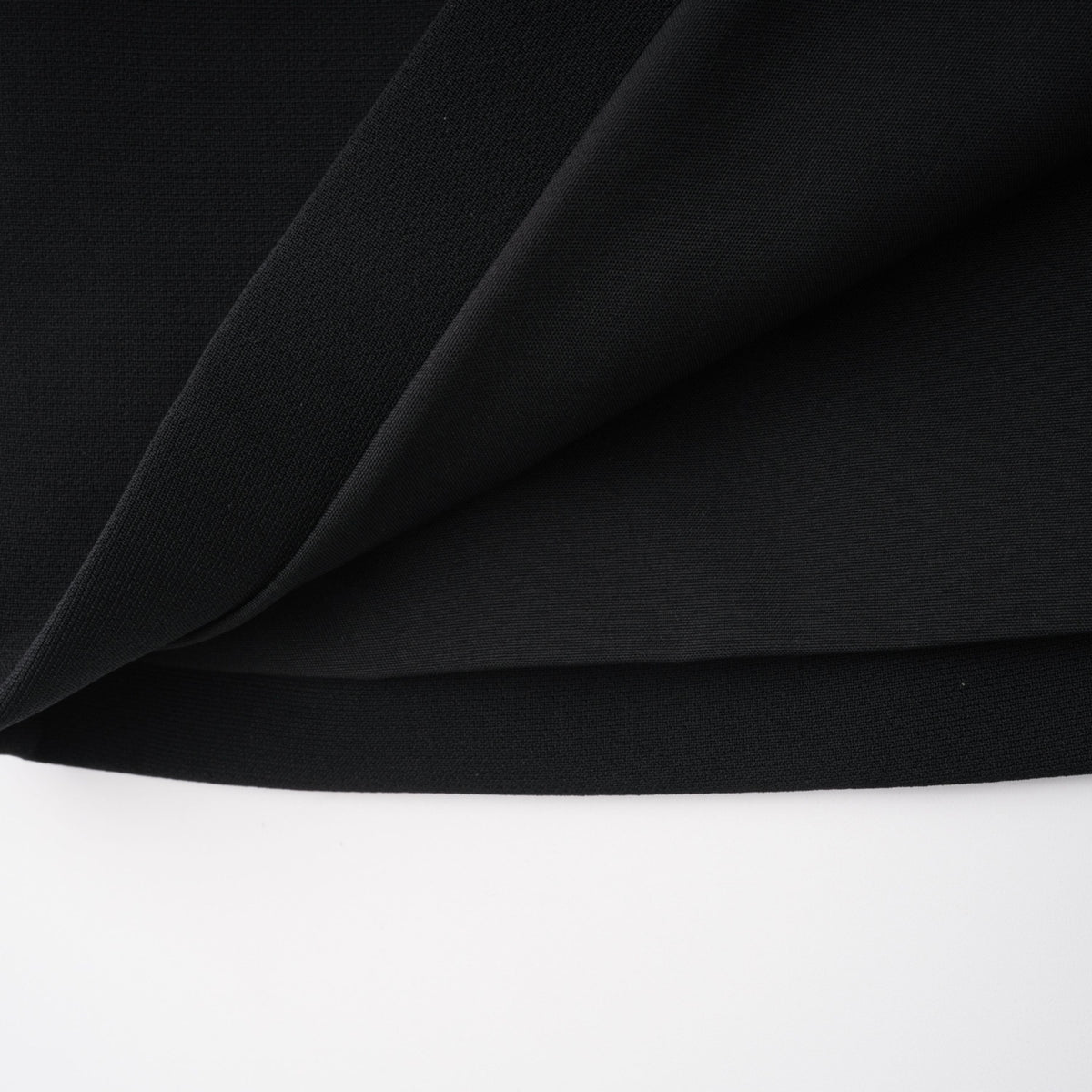 Shiva Black Structured Cape & Asymmetrical Skirt Set