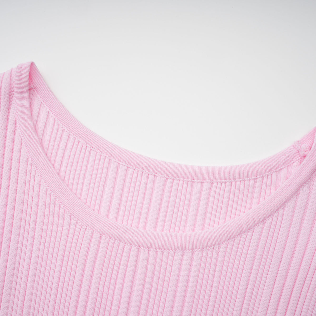 Thalya Pink Lace Trim Knit Midi Dress (Final Sale-US Only)