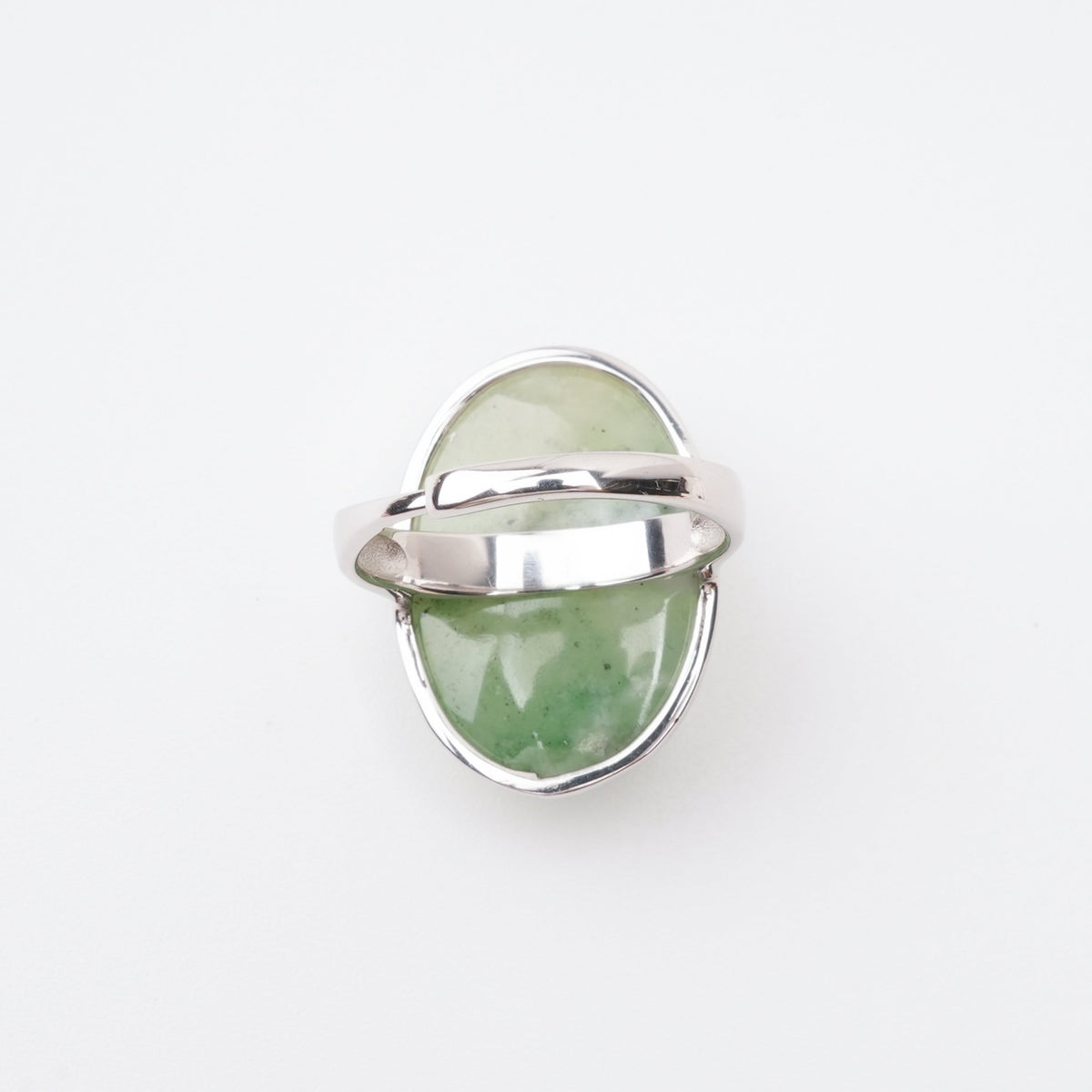 Yvonne Green Idocrase Oval Cabochon Sterling Silver Ring