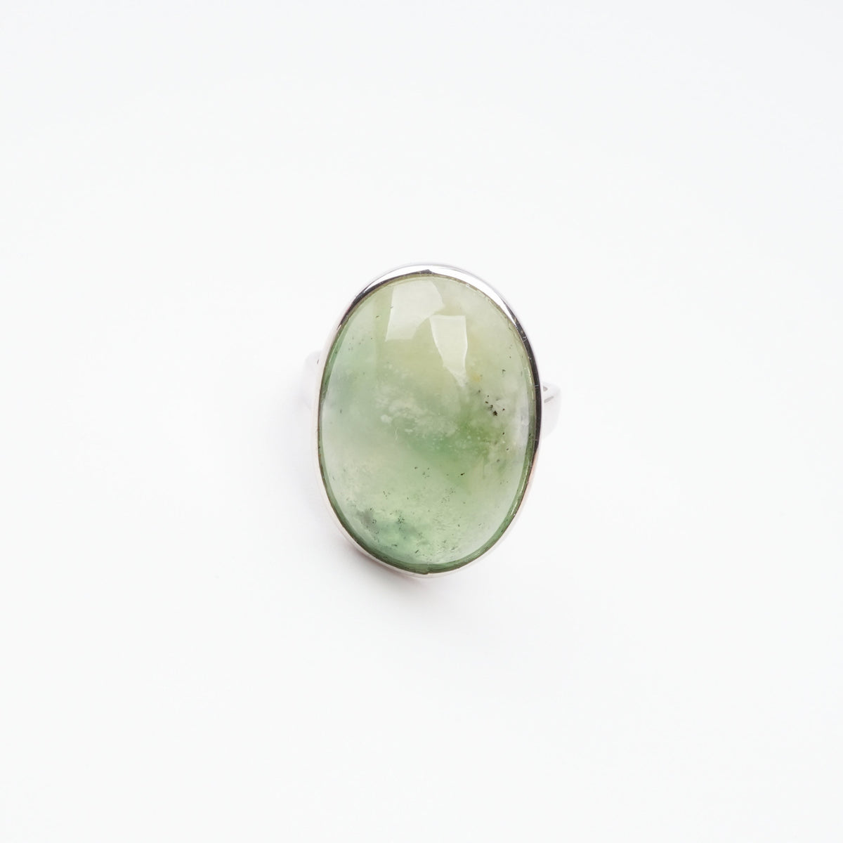 Yvonne Green Idocrase Oval Cabochon Sterling Silver Ring