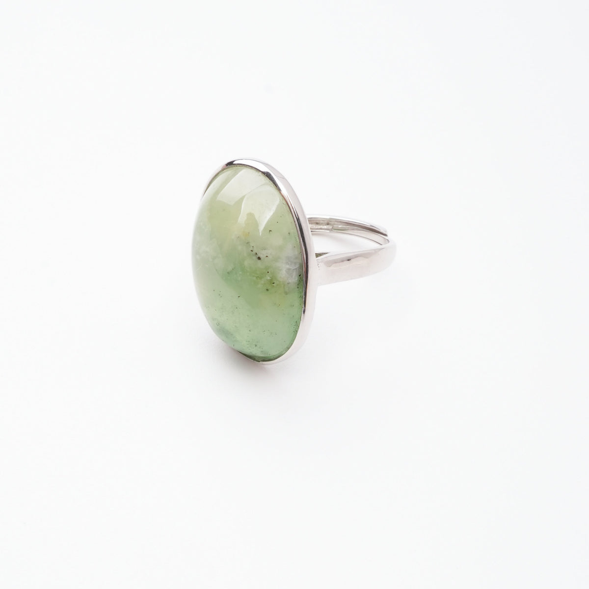Yvonne Green Idocrase Oval Cabochon Sterling Silver Ring