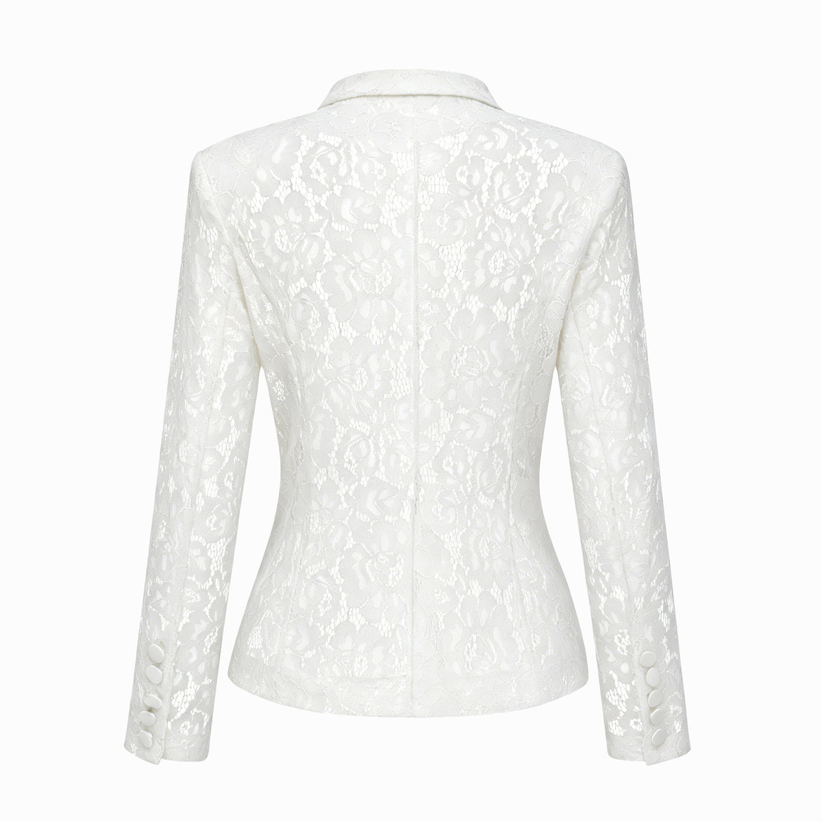 Zoé Sheer Lace Blazer & Trousers Matching Set