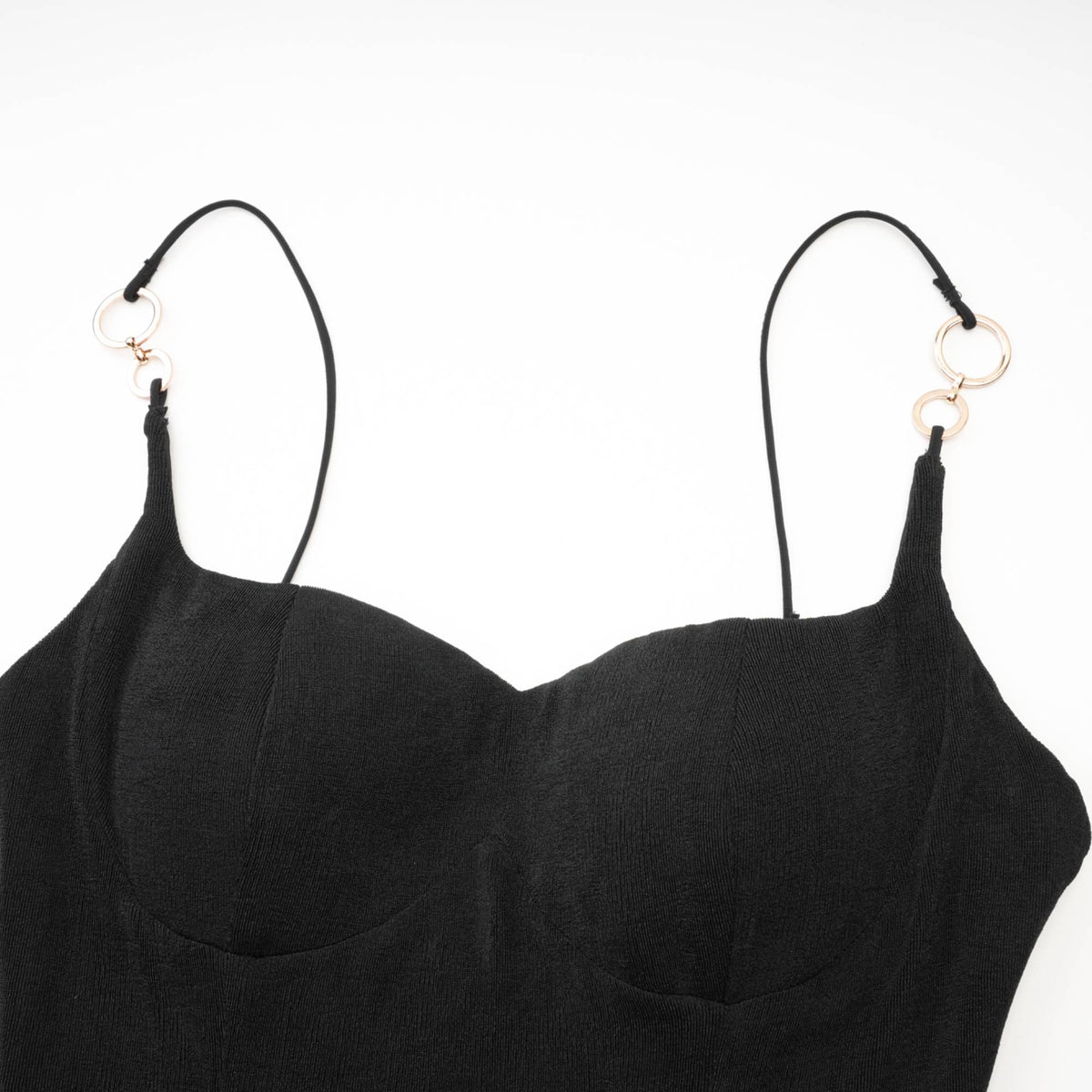 Ailbhe black bustier midi dress