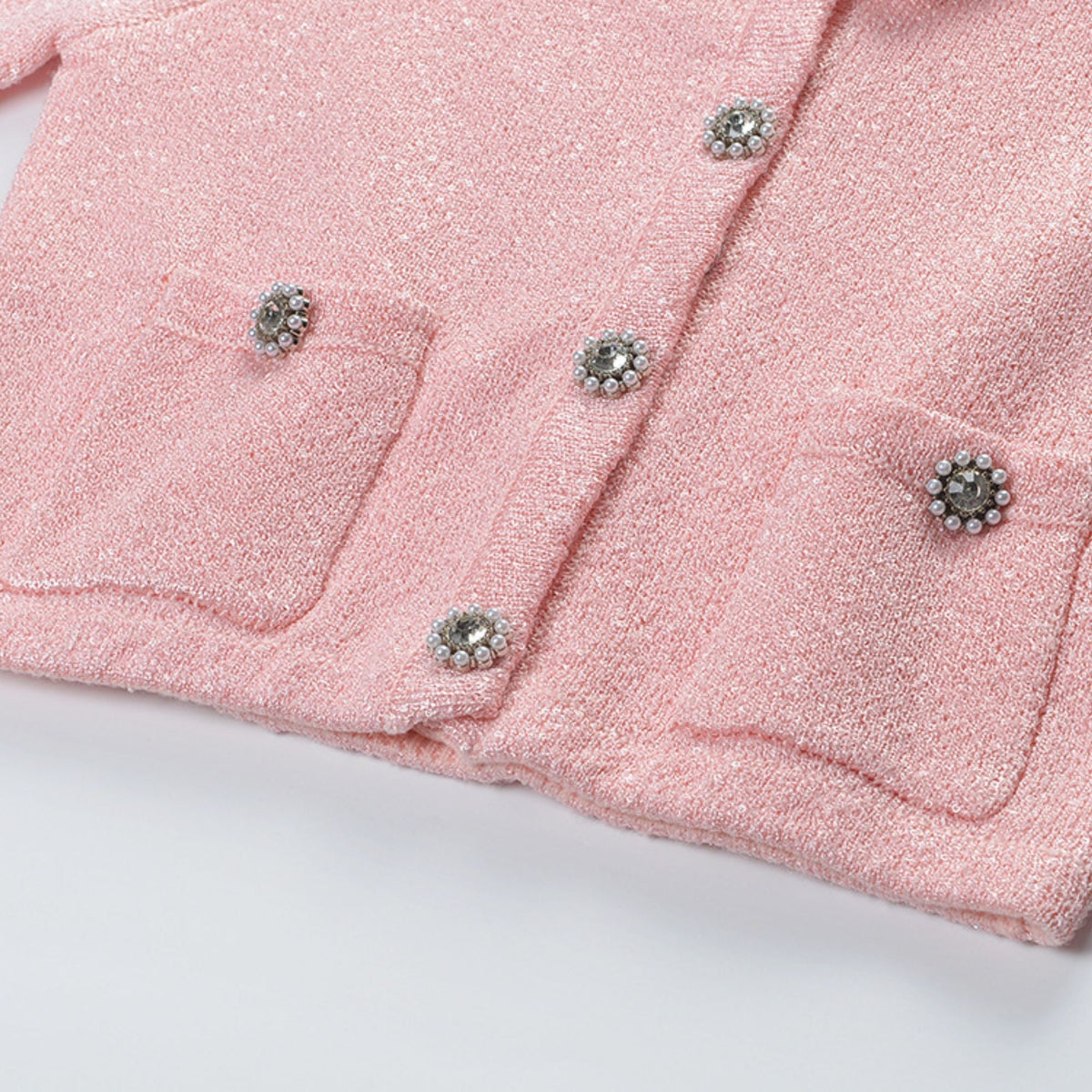 Armelle pink jacket & skirt matching set