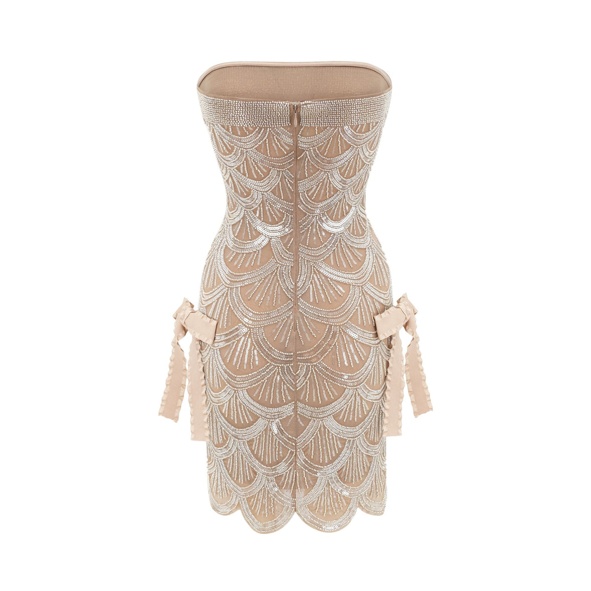 Astrid brown embellished mini dress