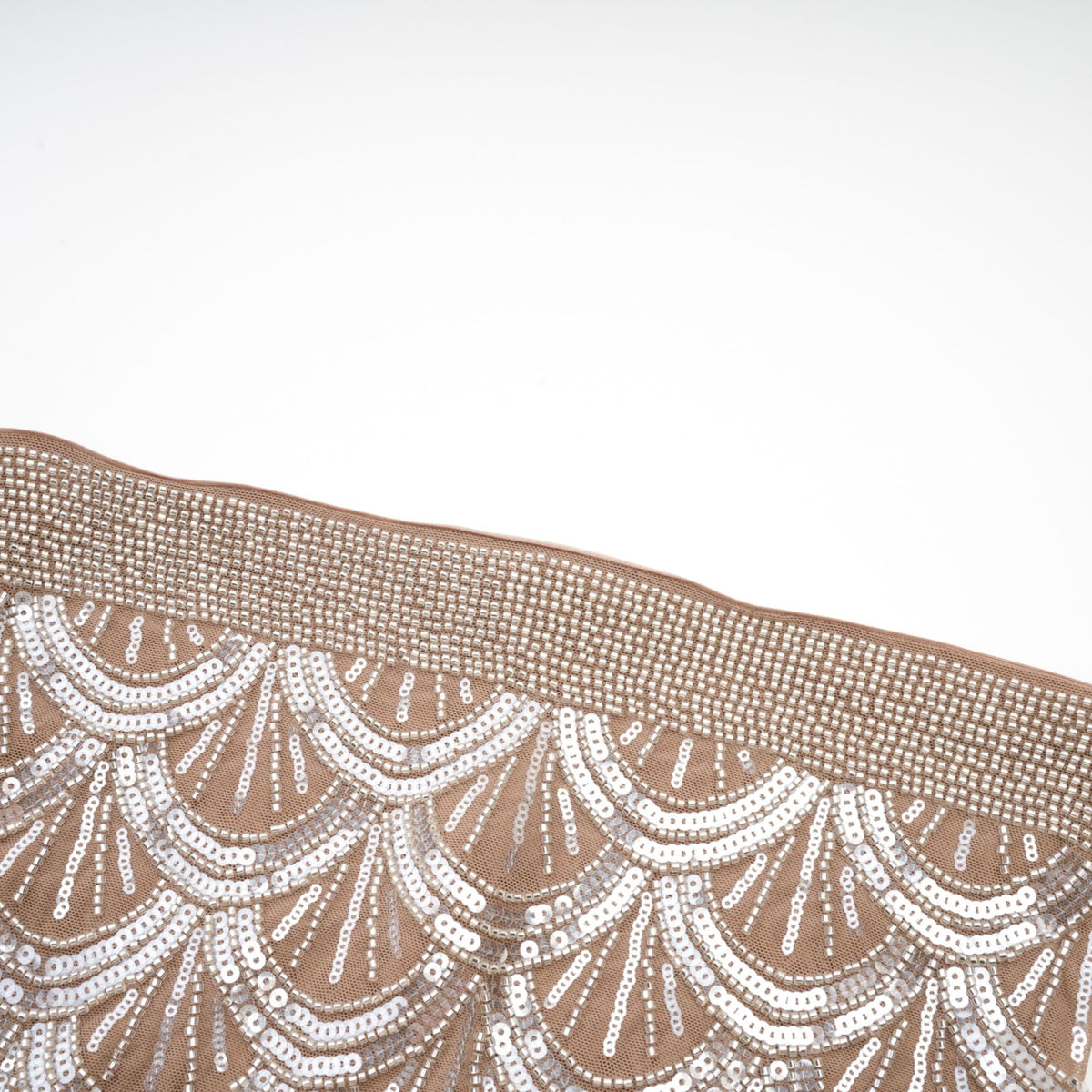 Astrid brown embellished mini dress
