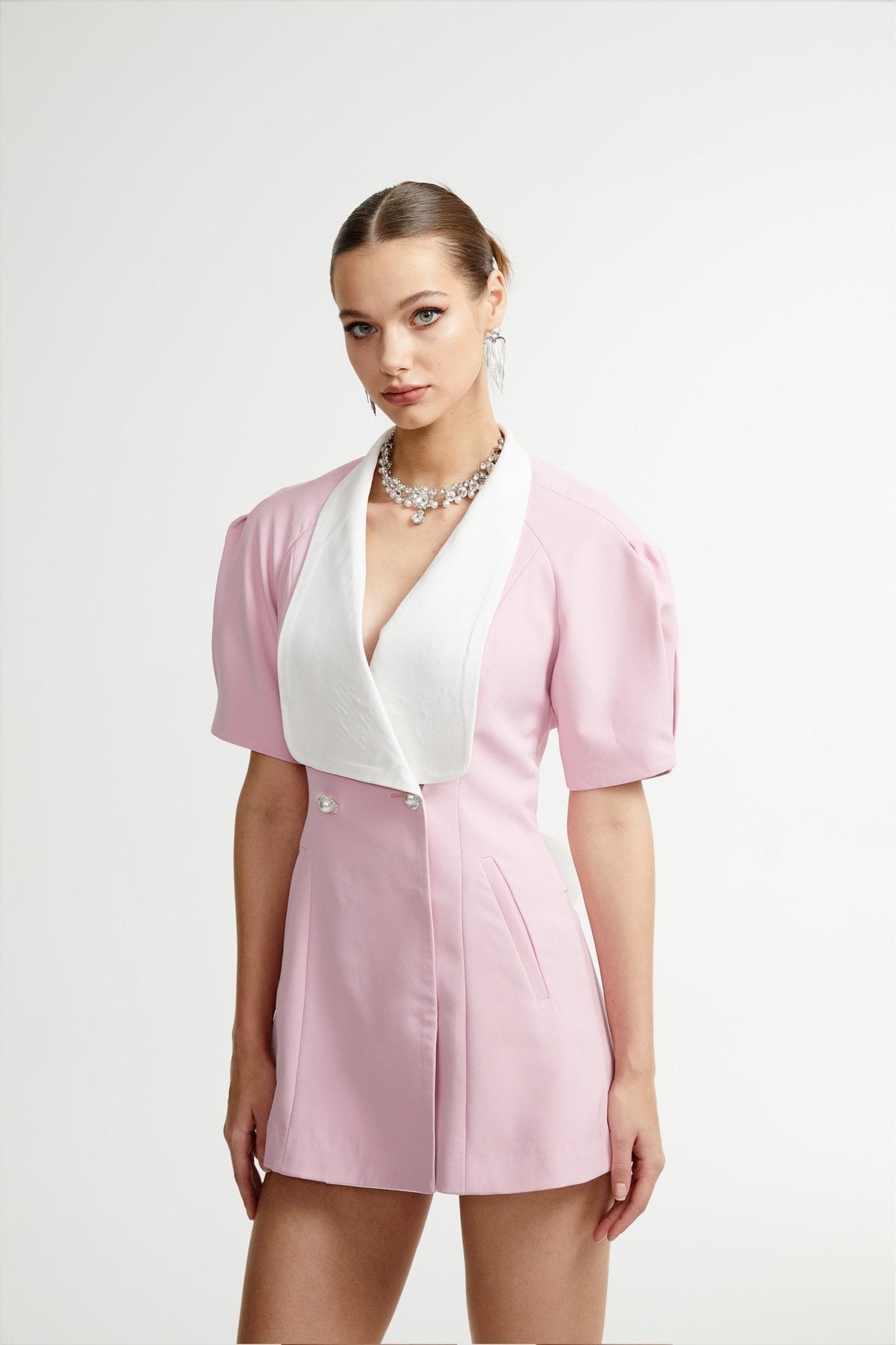 Azura open-back mini dress