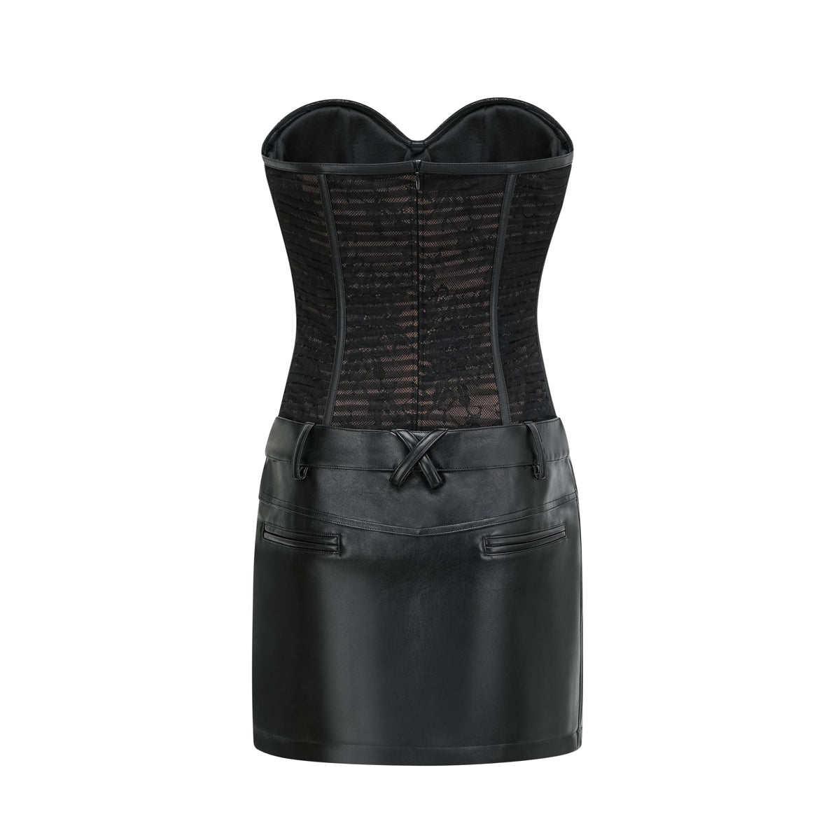 Cerys black mesh mini dress