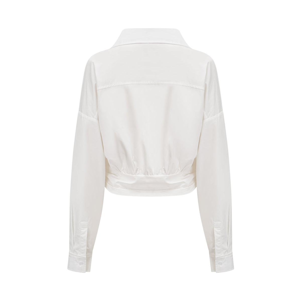 Coline asymmetrical ruched shirt (Final Sale)