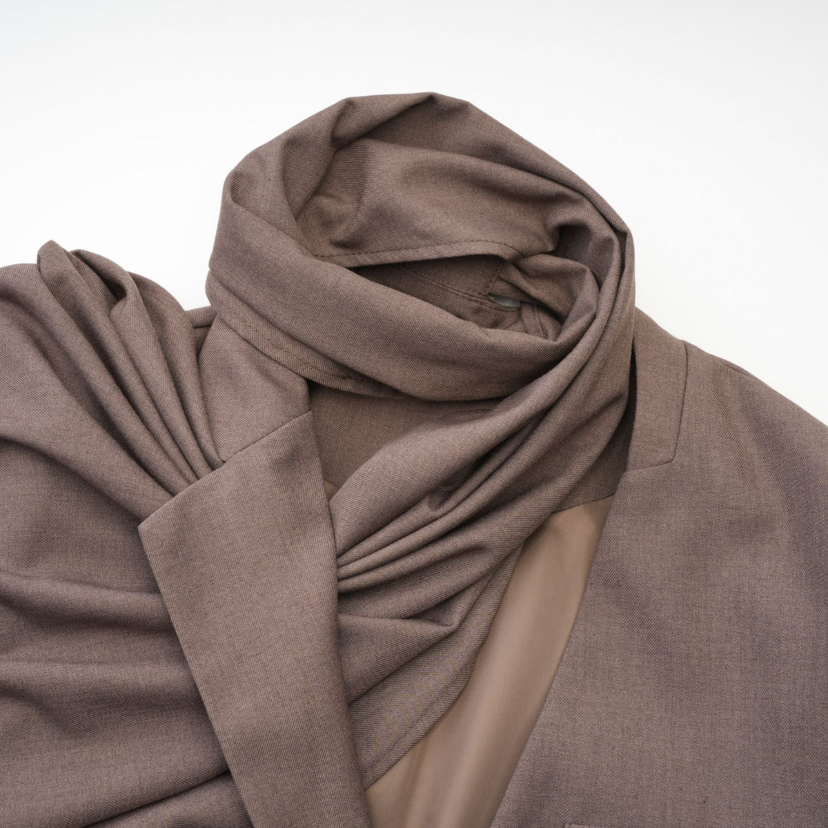 Cyrielle scarf-neck trench coat