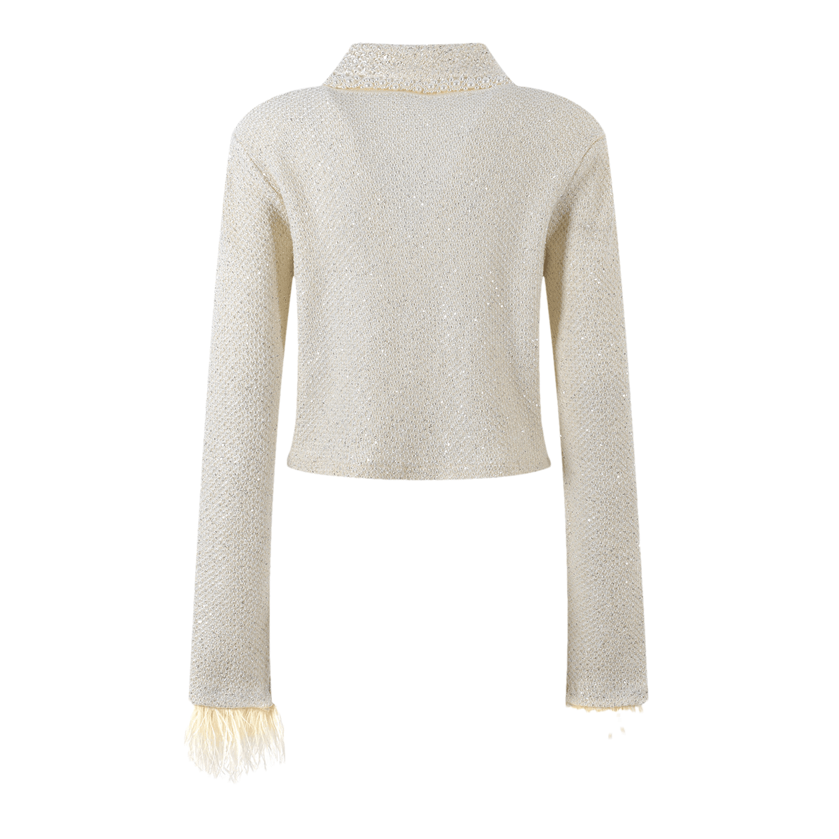 Eléonore white cropped jacket