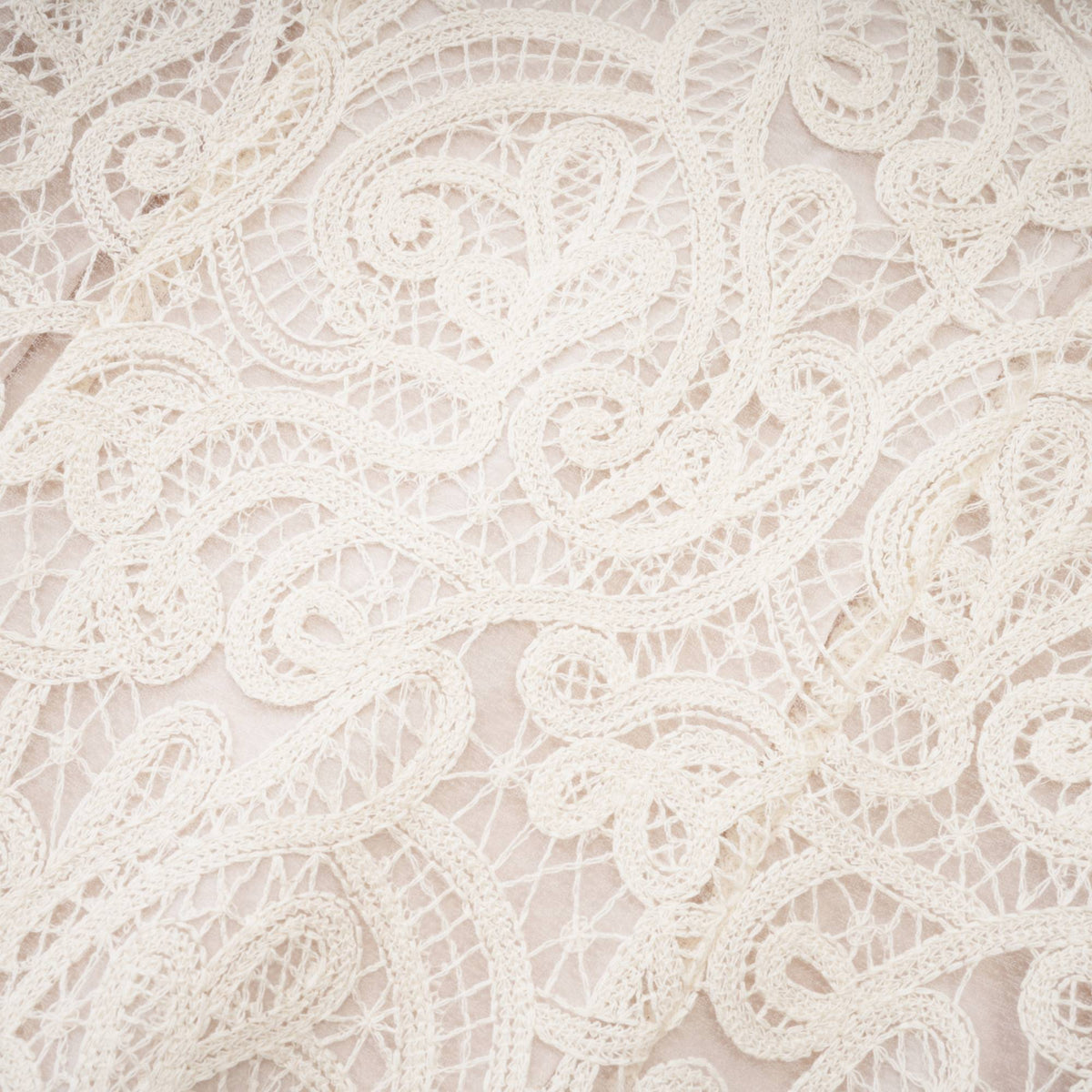 Galatea white lace long-sleeve dress