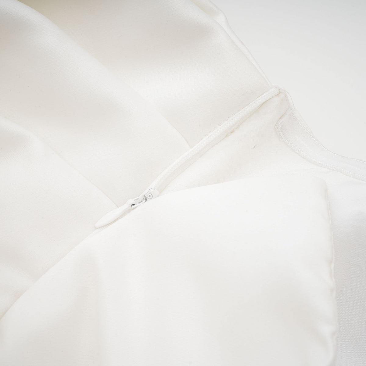 Hélène white oversize-bow mini dress
