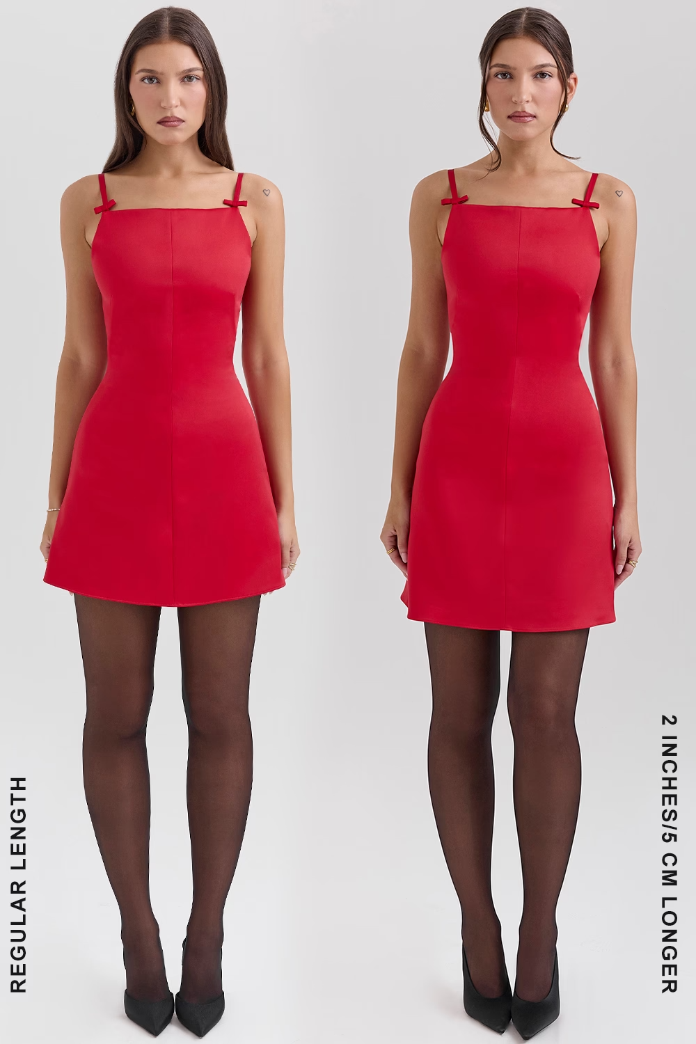 Dainty Scarlet Square Neck A-Line Mini Dress