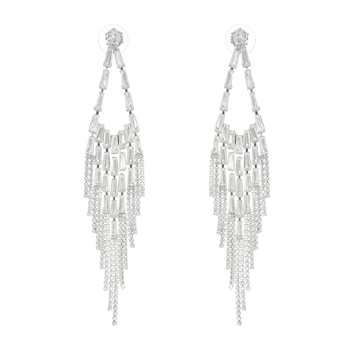 Isabelle crystal-embellished drop earrings