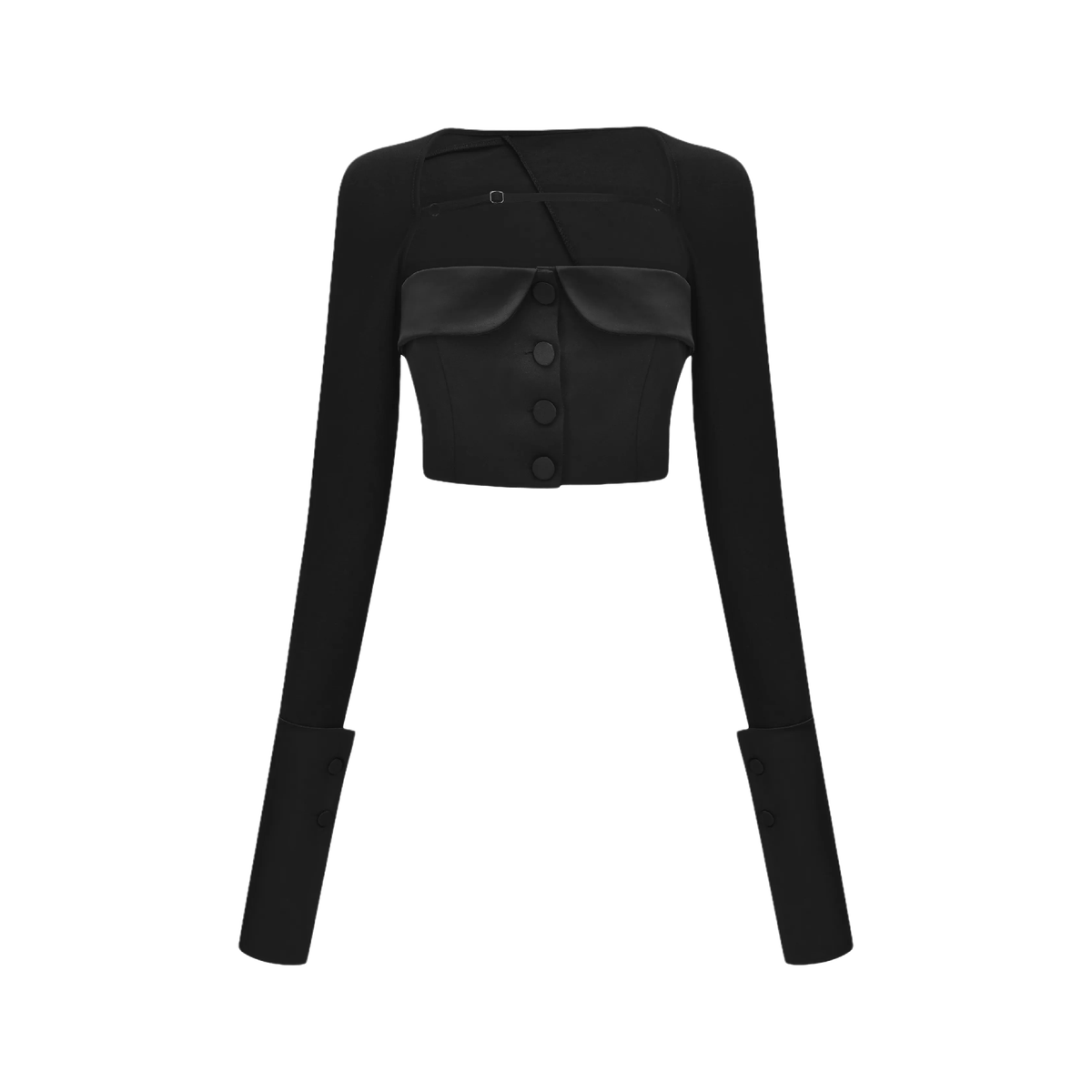 Luciela spaghetti-detail crop top & skirt matching set