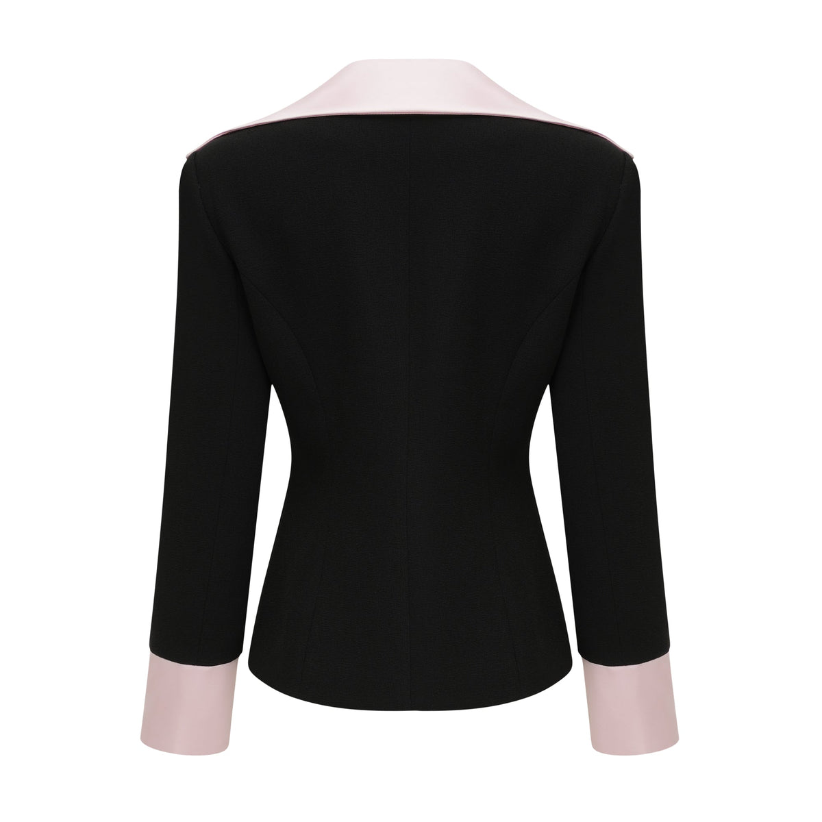 Uaine Black Two-Piece Jacket and Skirt Set (Final Sale-US Only)