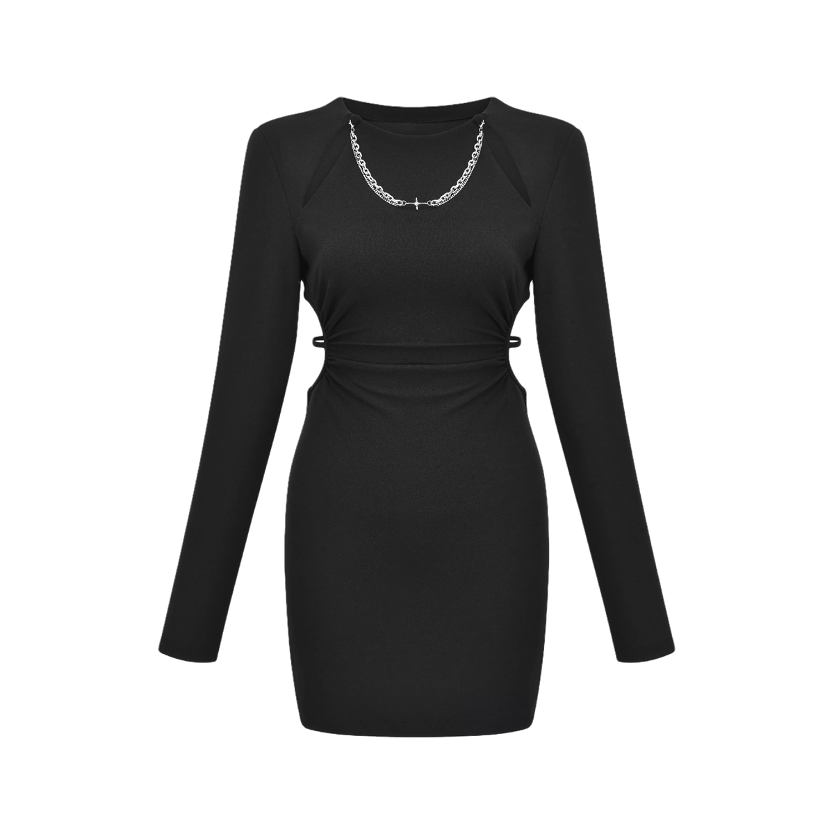 Next Level-off-shoulder waist cut-out dress (Final Sale-US Only)