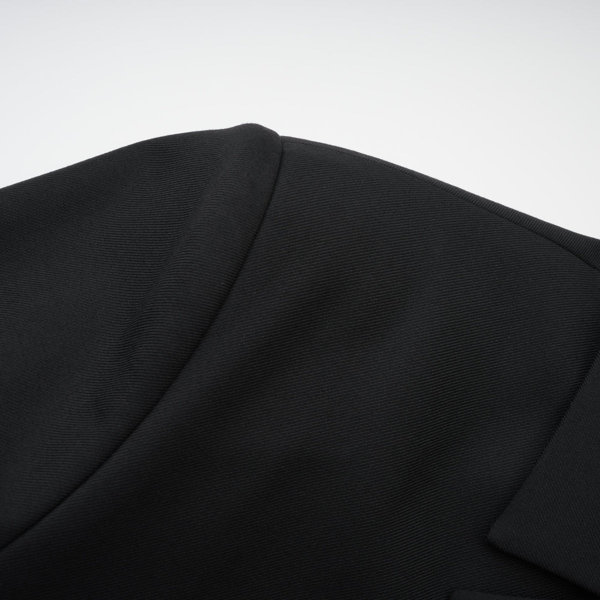 Priscille black double-breasted wool blazer