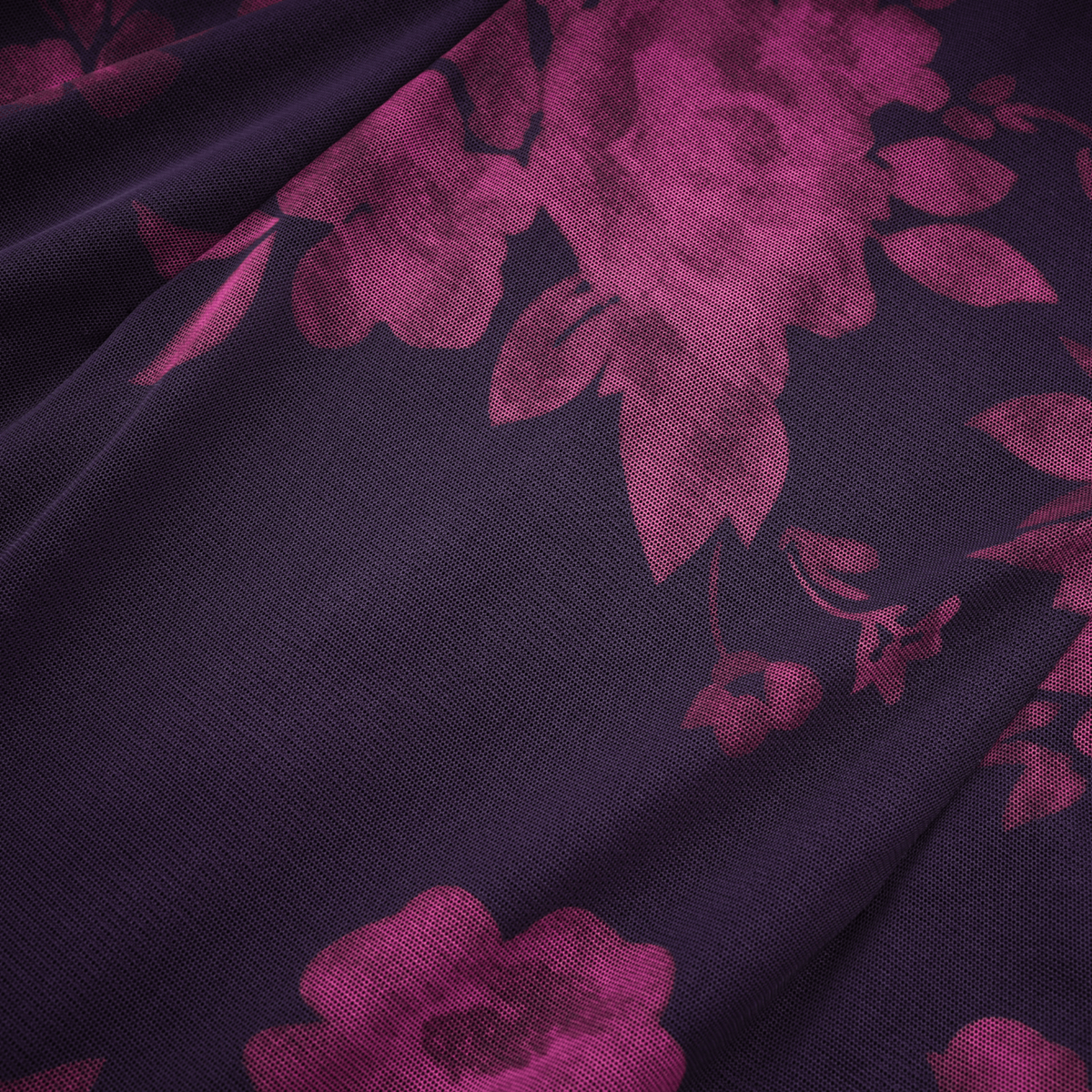 Róisín purple floral-print midi dress