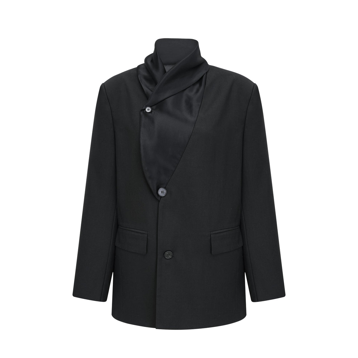 Rosalie shawl-lapel single-breasted blazer