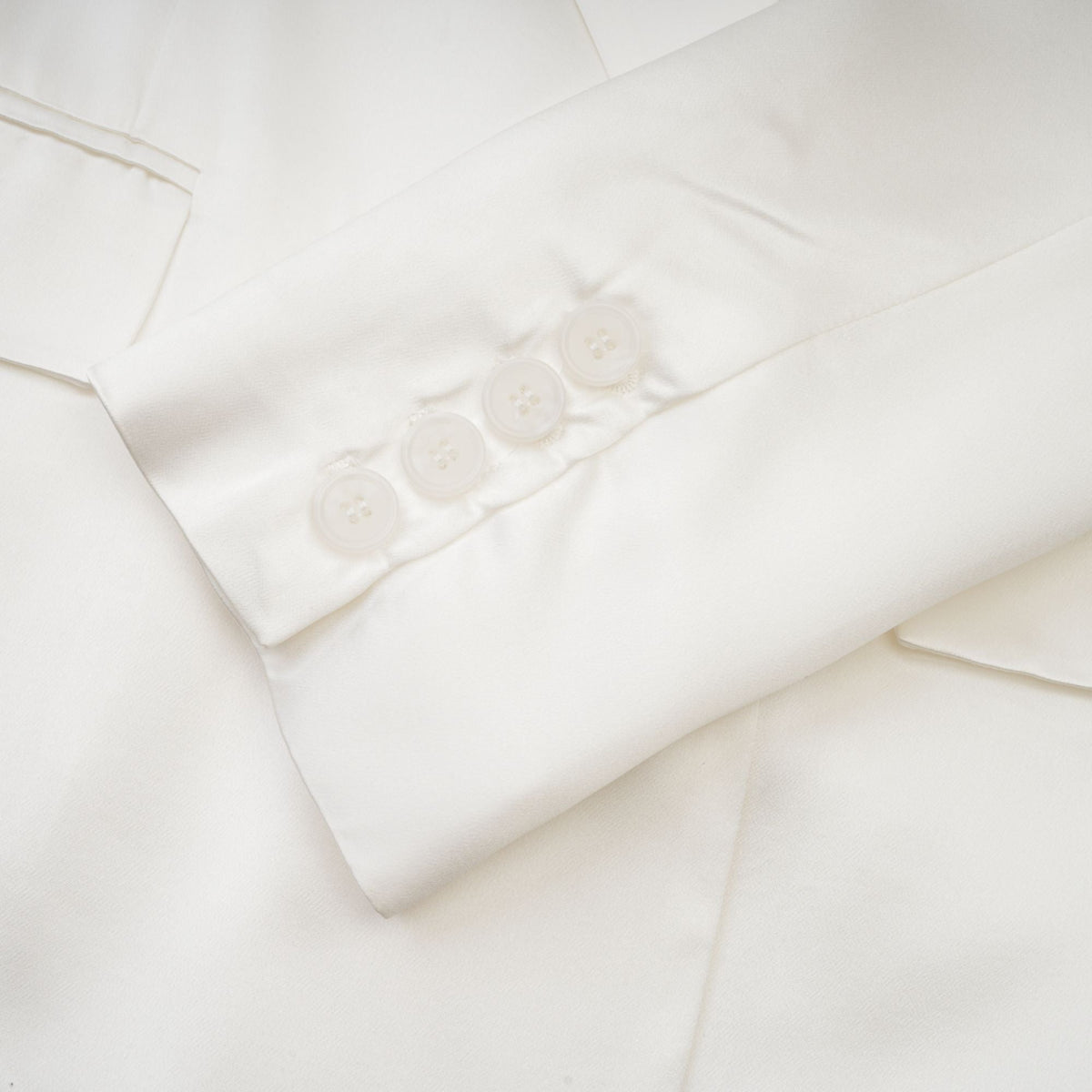 Sylvie white double-breasted blazer - White