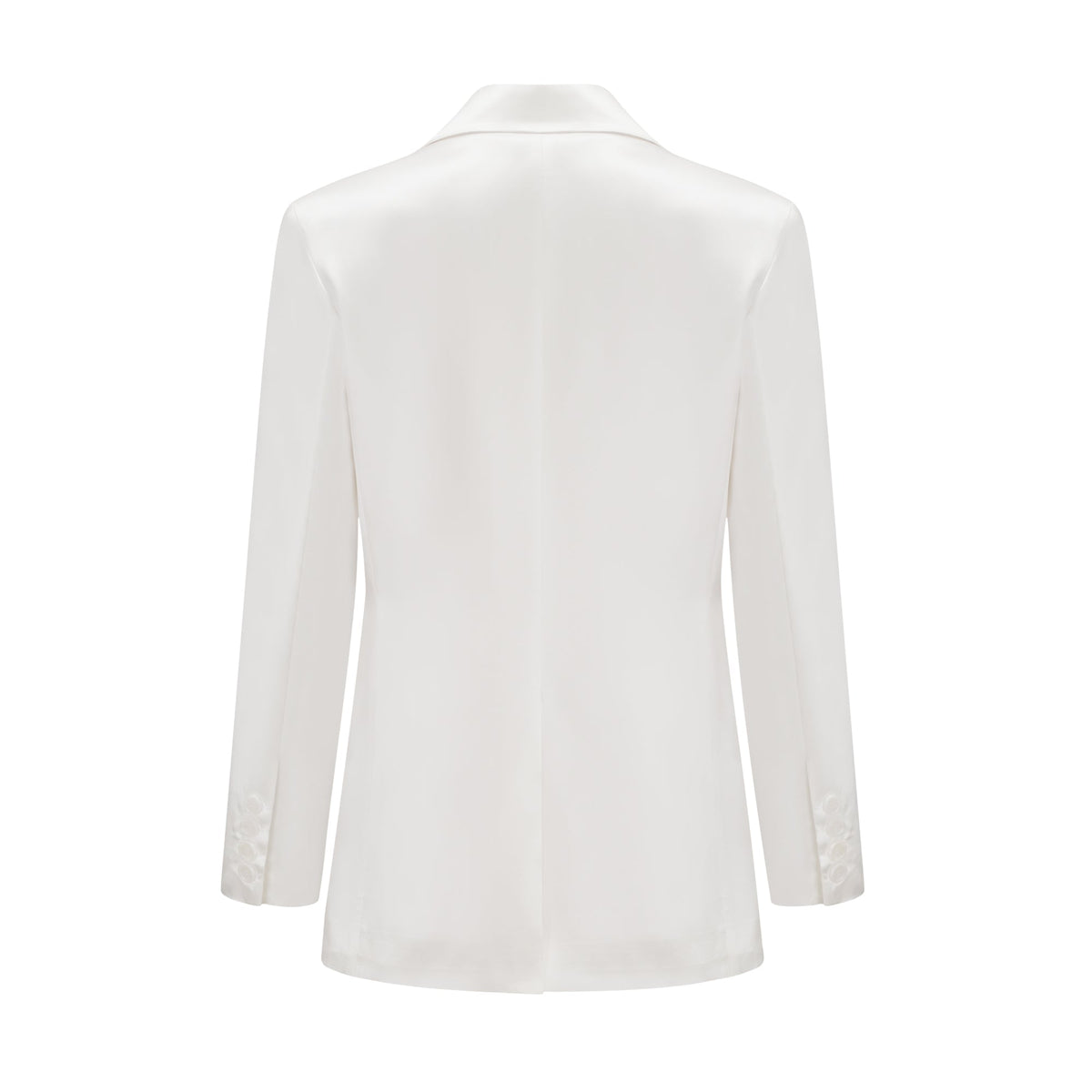 Sylvie white double-breasted blazer - White