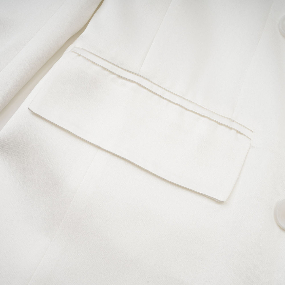 Sylvie white double-breasted blazer - White