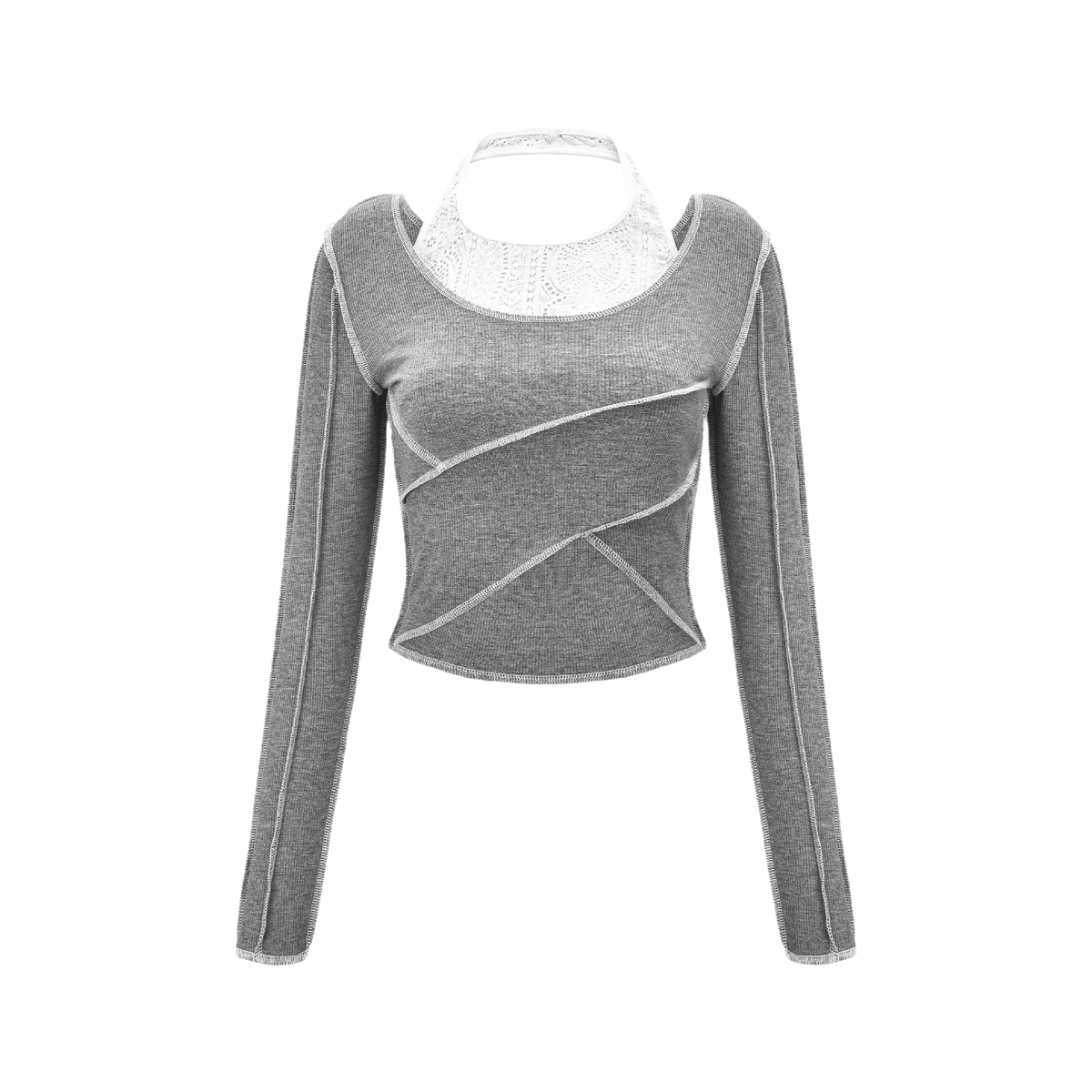 Tova halterneck cropped sweatshirt