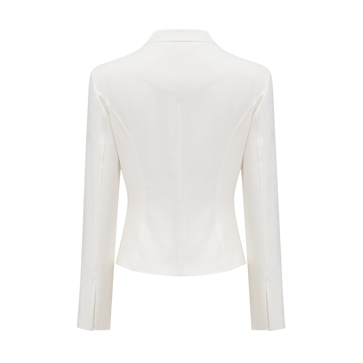 Yvette white long-sleeved corset top